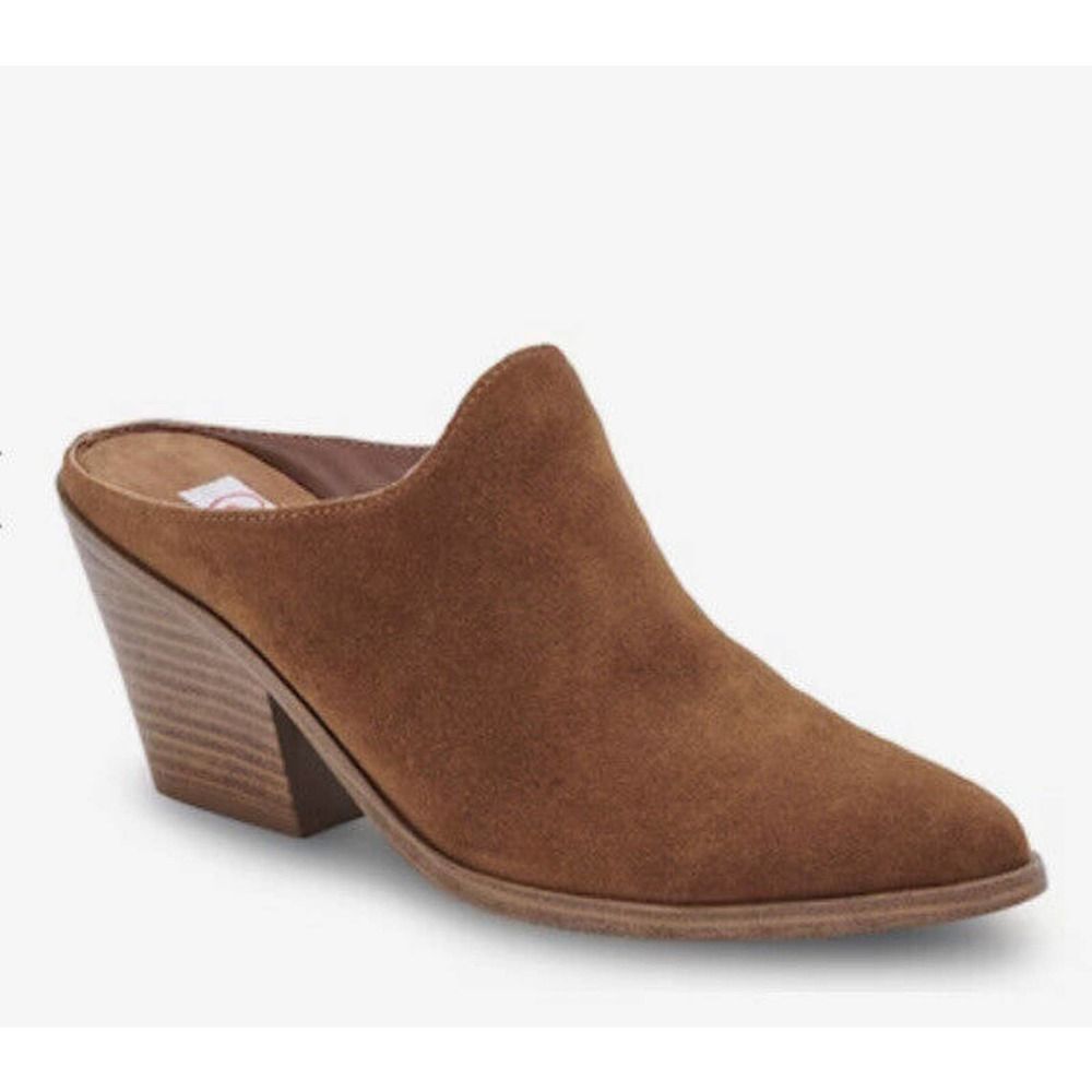 New Blondo Women’s Waterproof Nicole Slip On Cognac Mule Boots ~Size 10